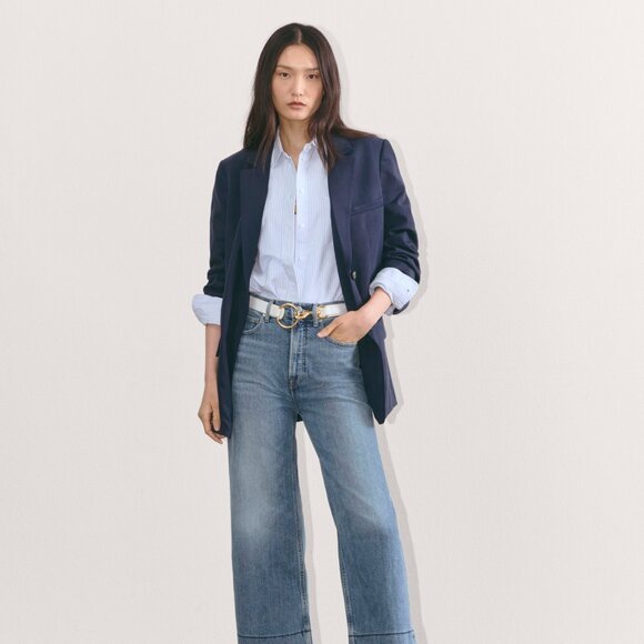 Everlane Women's Way-High® Sailor Jean in Tint Blue, Size 27 - Picture 3 of 4